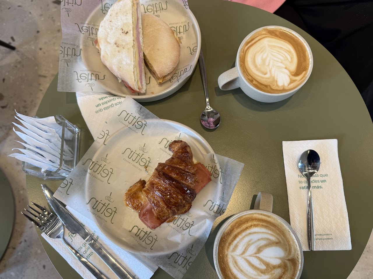 Artisanal pastry display